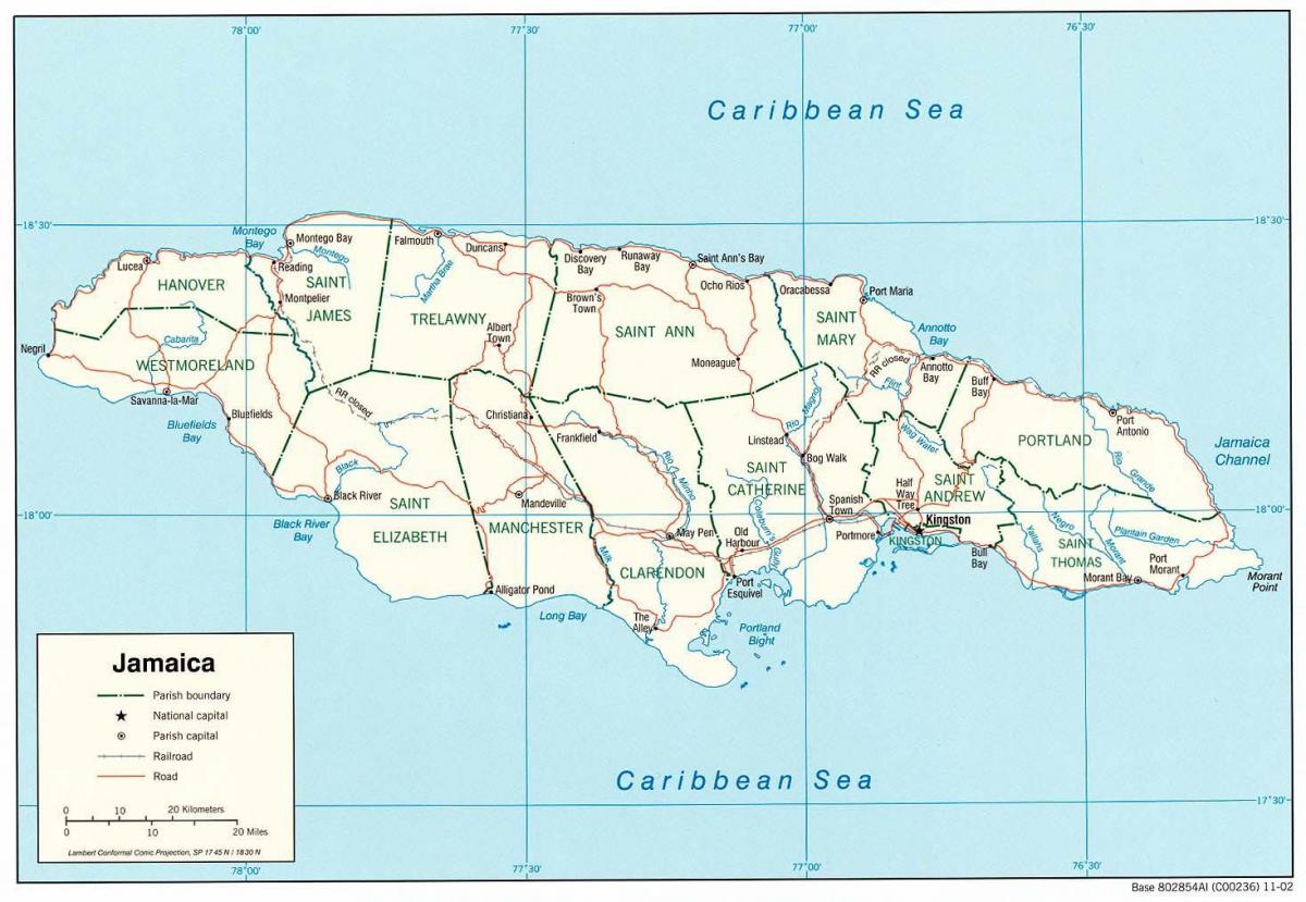 die jamaikaanse kaart