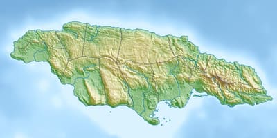 Kaart van 3d jamaica