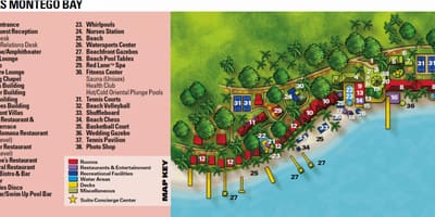 Jamaica-oord kaart montego bay